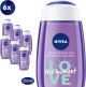 NIVEA SHOWER LOVE The Moment Douchegel 6x250ml - Voordeelverpakking